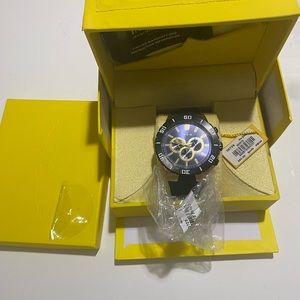 Silver and Black Men’s Invicta watch